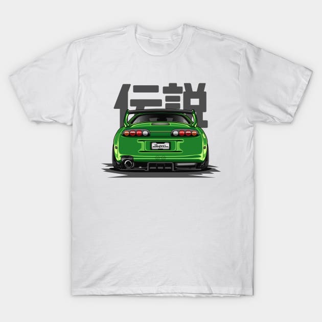 The Legend Supra MK-4 (Green Lime) T-Shirt by Jiooji Project